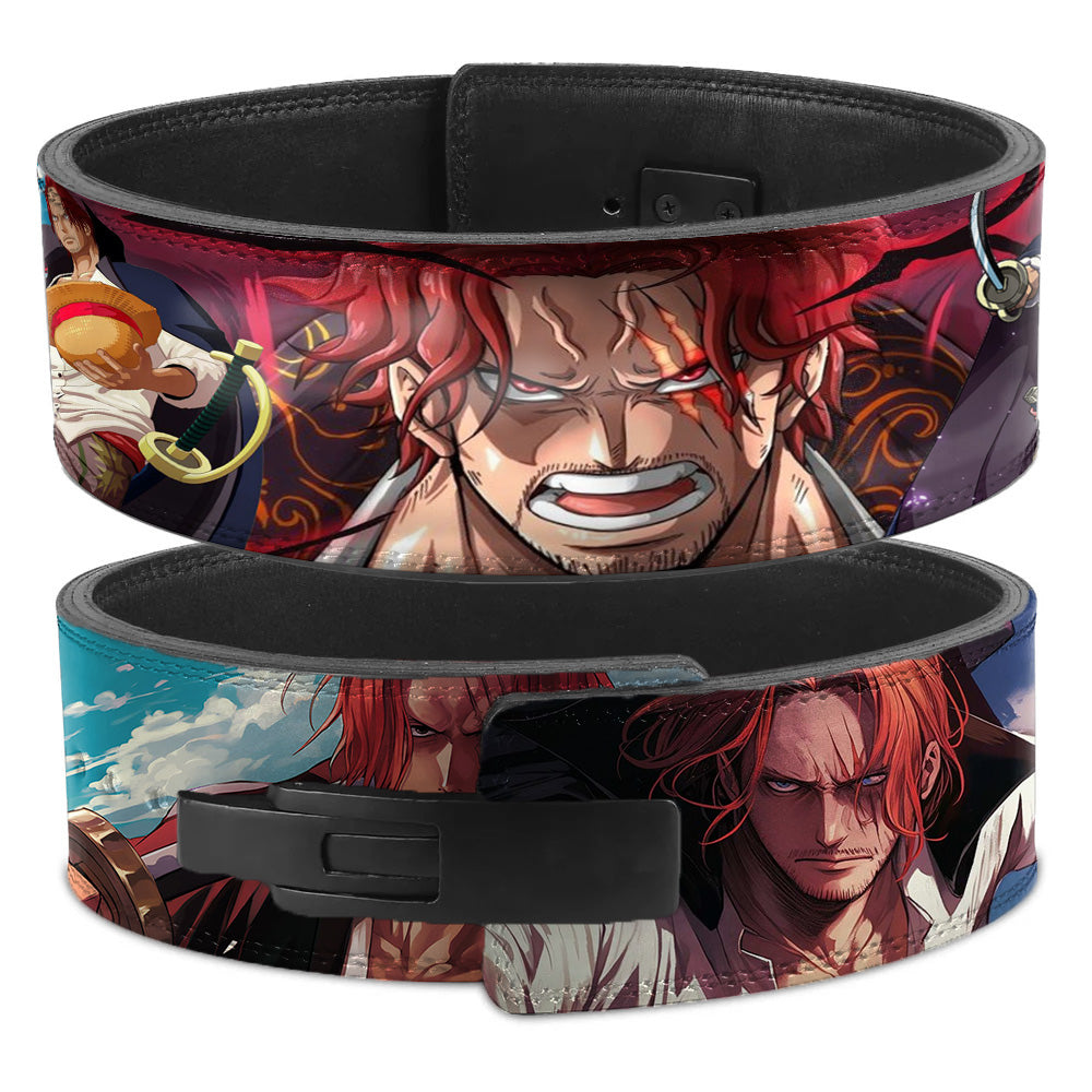 One piece Shanks Emperor weight lift belt, Shanks Lever belt, Shanks Custom Lever belt, One piece Luffy Gym Belt, One piece Luffy Squat belt, One piece powerlift belt, One piece Powerlifting belt, One piece Nika weightlifting belt